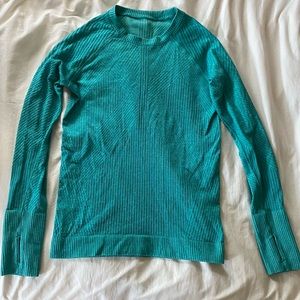Turquoise Lululemon long sleeve